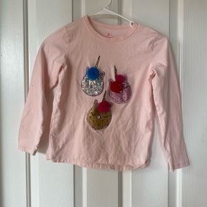 Kids Crewcuts Donut Unicorn Shirt Size 8